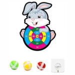 Детска игра мишена с животни и 3 топки - Image 2