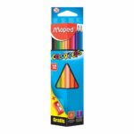Цветни моливи  Maped тр+острилка