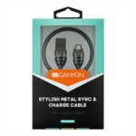 Кабел Canyon 1m usb type A метал