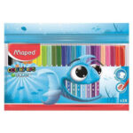 Комплект цветни моливи Maped Color'Peps Ocean с 24 ярки цвята в опаковка с цип.