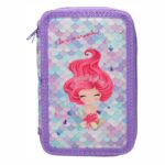 Несесер твърд  Street Mermaid 2 ципa  21х13х5