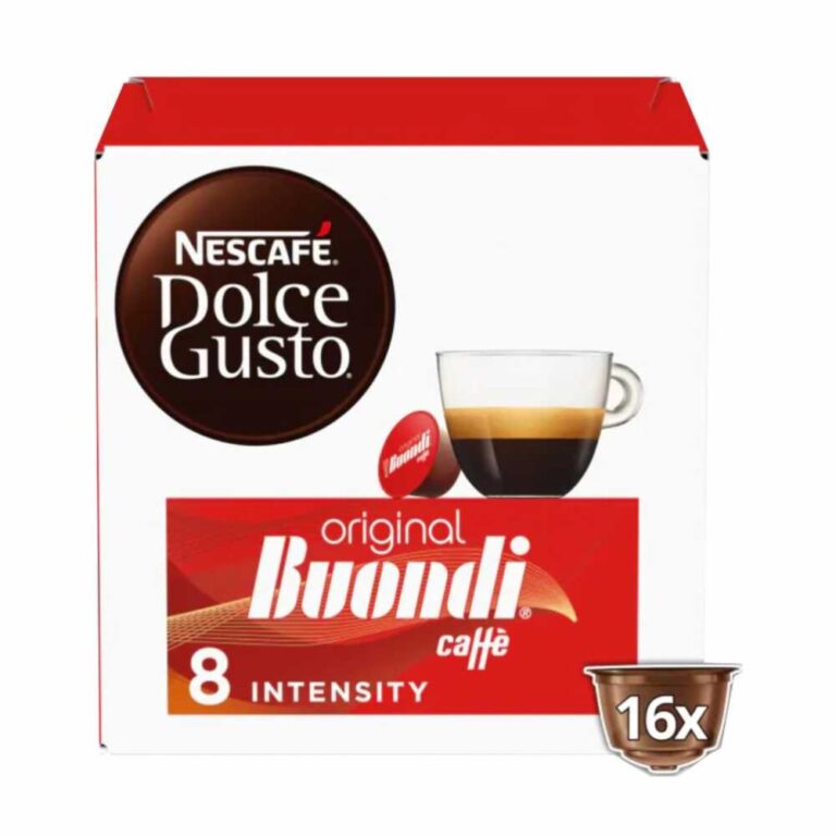 NESCAFÉ® Dolce Gusto Espresso Intenso предлага интензивен кафе вкус с плодови и леко пикантни нотки.