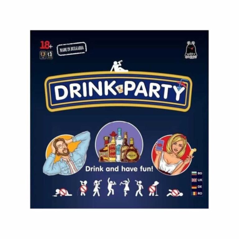 Парти игра Witty Hooligan Drink Party е забавна и предизвикателна игра за възрастни, която ще ви накара да се смеете и да се напиете!