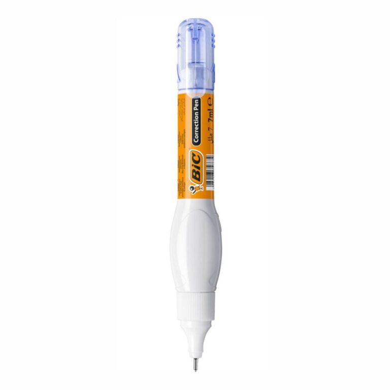 Коректорът BIC Correction Pen – Писалка, 7 ml е удобен и лесен за използване инструмент, който е идеален за коригиране на грешки в писмени текстове, документи, чертежи и др.