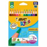 Цветните моливи джъмбо BIC Evolution 12 цвята са идеалното решение за всеки, който търси качествени и удобни моливи за рисуване и оцветяване.