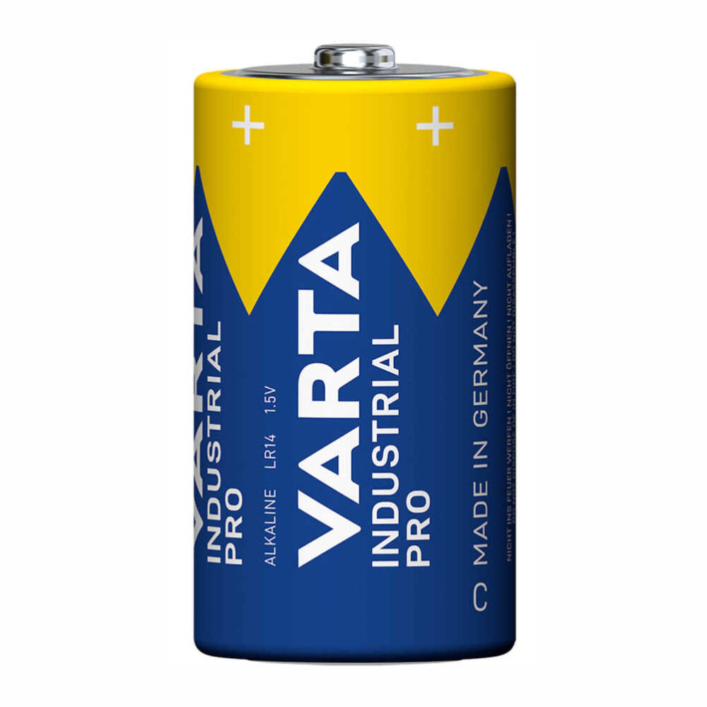 Алкалната батерия Varta Industrial PRO Alkaline LR14 е идеалният избор за всеки, който търси висококачествена и издръжлива батерия за интензивна употреба.