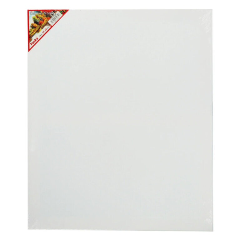 Платно за рисуване Фоска 50x60 см, бяло и готово за оцветяване от художници.