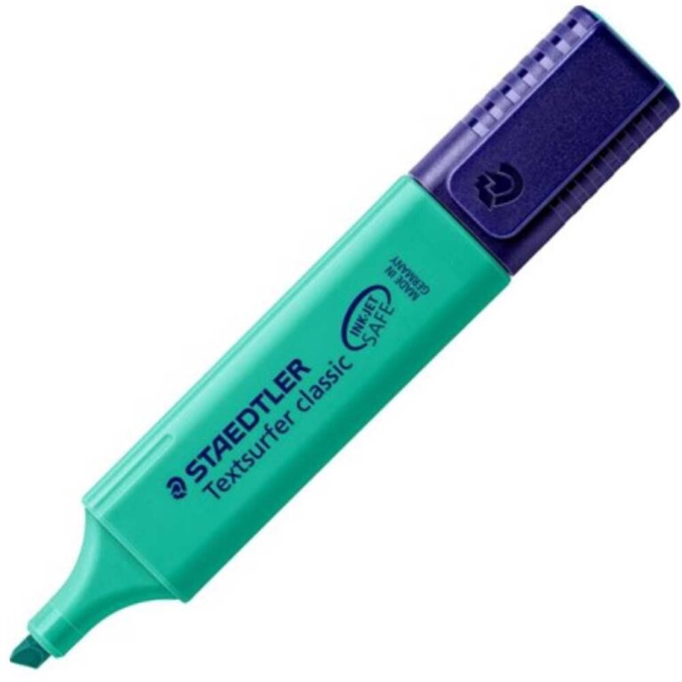 Зелен пастелен маркер Staedtler Textsurfer Classic с лилав капак за водене на маркери