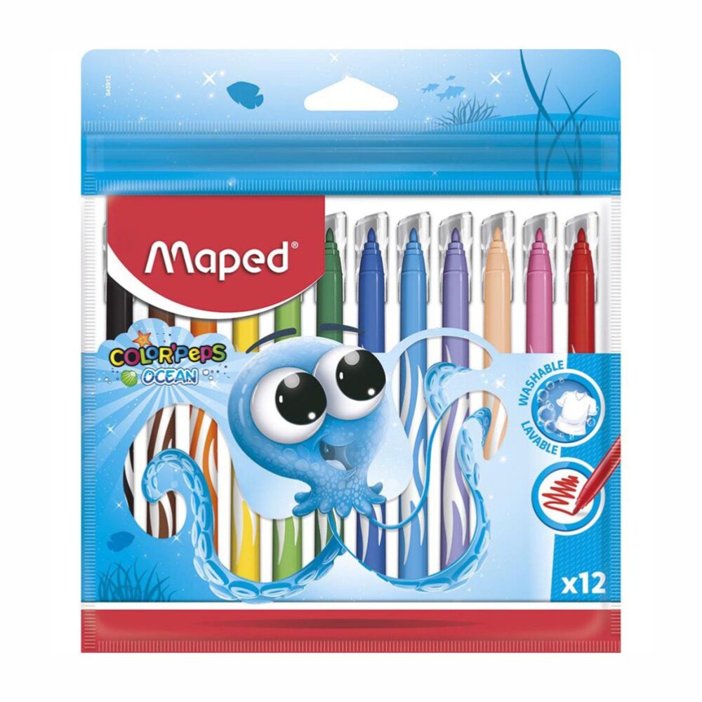 Флумастерите Maped Color’Peps Ocean са идеални за малките творци, които искат да изразят себе си.