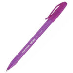 Лилав химикал Pilot InkJoy 100 с капачка и удобен дизайн за гладко писане.