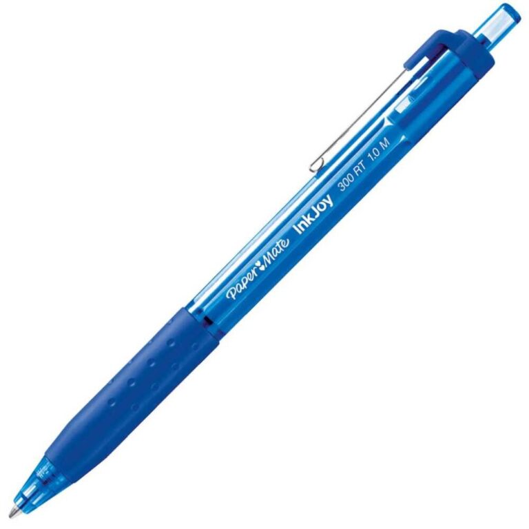 Синa писалка Paper Mate InkJoy Gel със сменяема 1.0 мм стъпка за писане