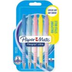 Комплект от 5 химикалки Paper Mate Flexgrip Ultra път в пастелни цветове с удобен захват и писец 1.0 мм.