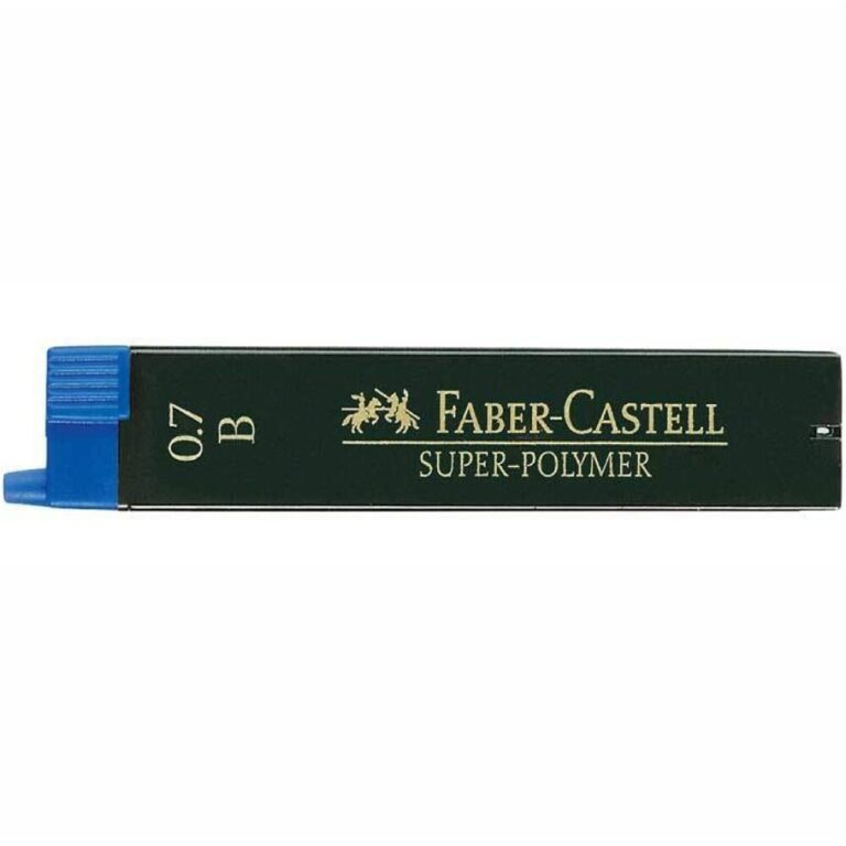 Графити за автоматичен молив 0.7 B Faber-Castell - Графити Faber-Castell Super-Polymer, 0.7 мм, 12 бр.