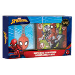 Комплект портфейл с ключодържател подходящ за феновете на Spiderman.