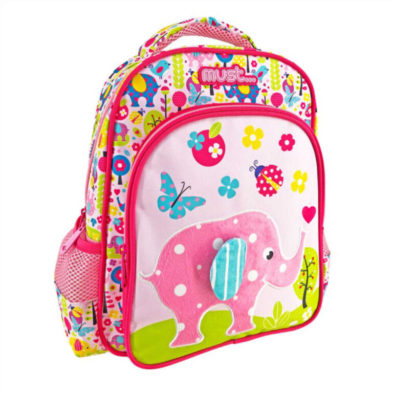 The School Back Bag Must Cute Elephant се откроява със своя прекрасен слон с пълнената коза!