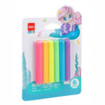 Пластелин 6 цв. 70гр. блистер Deli genius mermaid