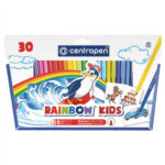 Флумастери Cenropen rainbow kids 30 цвята за деца над 5 години