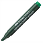 Перманентен маркер FABER CASTELL - зелен