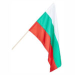 Знаме България 24/40 см. с дръжка