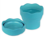 Сгъваема чаша за рисуване тюркоаз Faber castel