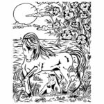 К-т за оцветяване Colorvelvet Коне 29.7x21 small 3