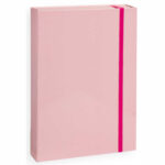 Папка с ластик 24х33х5см  розова