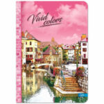 Тетрадка с твърда корица, мат ламинат и UV лак;