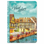 Тетрадка с твърда корица, мат ламинат и UV лак;