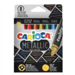 Восъчни пастели CARIOCA metalic  8 цв.