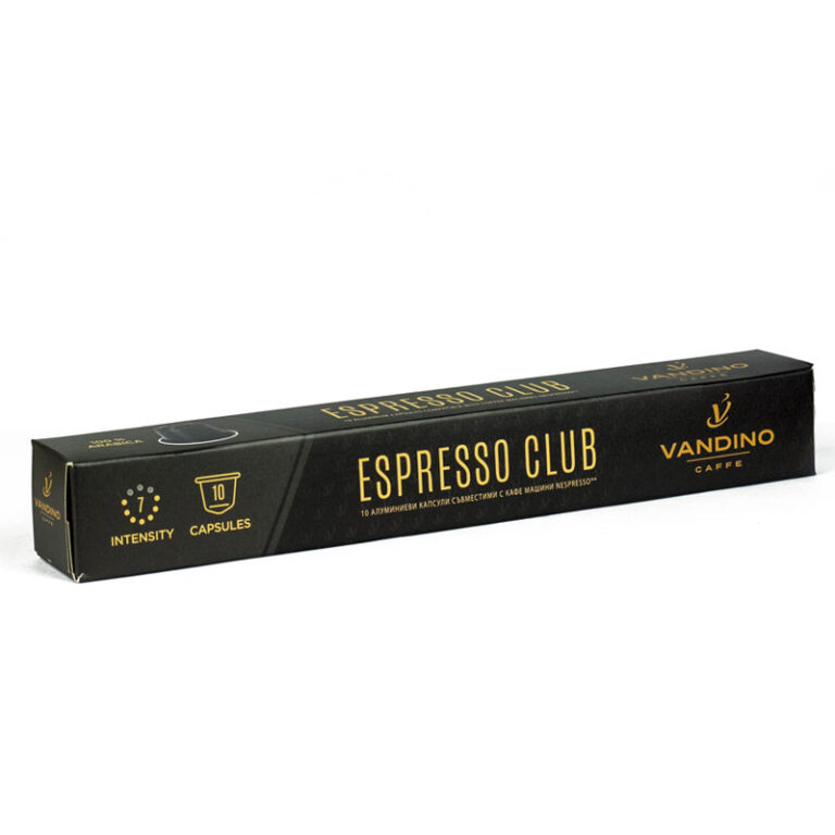Vandino Alluminio Espresso Club – капсули Nespresso® 10 бр.
