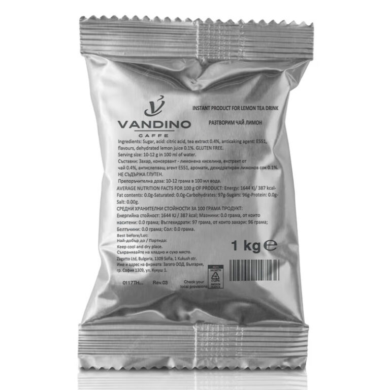 Vandino чай лимон – 1 KG.