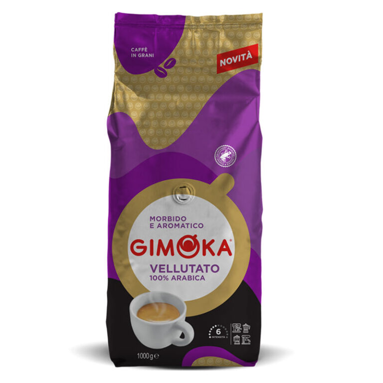 GIMOKA Vellutato 100% Arabica кафе на зърна – 1 KG.