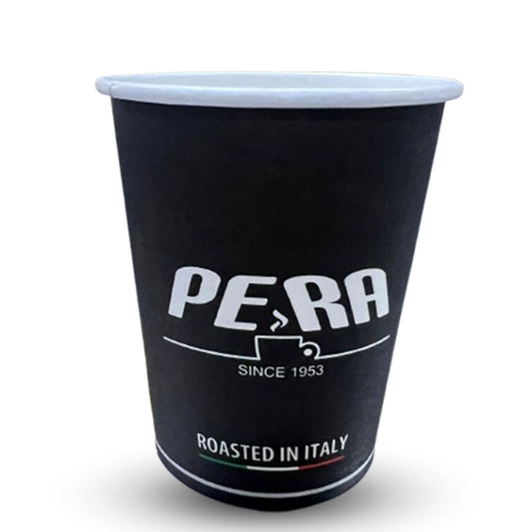 Чаши картон PERA BLACK 180 мл.