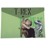 Папка плик с копче A4 Dinosaur