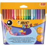 Флумастери BIC 18 цвята Visa