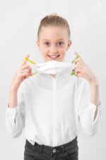 Детска маска - GQWhite (Yel/Gre), 4 - 9 години - Image 4