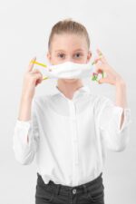Детска маска - GQWhite (Yel/Gre), 4 - 9 години - Image 5