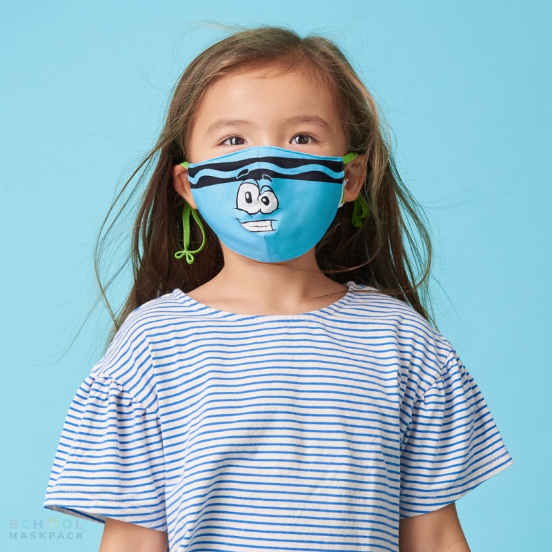 Crayola™ Kids Tip Faces, Blues and Greens, детски маски за лице в сет, 5 броя - Image 4