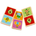 Дървено домино с торбичка от плат Frootimals - Image 3