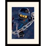 Преспапие Lego Ninjago movie Jay в остъклена рамка