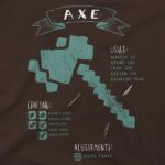 Тениска Minecraft кафява диаграма на брадва - Image 2