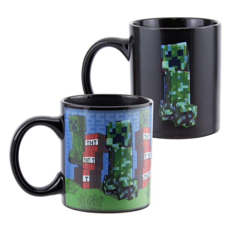 Чаша Minecraft Creeper термо чувствителна