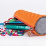 Несесер цилиндър Pixie Crew Grey/Orange - Image 4