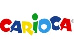 Цветно, игриво лого CARIOCA с дебели, весели букви, създаващо оптимистично настроение.