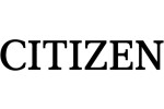 Логото на Citizen в черен шрифт на бял фон.