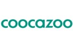 Лого на Coocazoo в тюркоазено зелено на бял фон, със свеж и модернистичен дизайн.